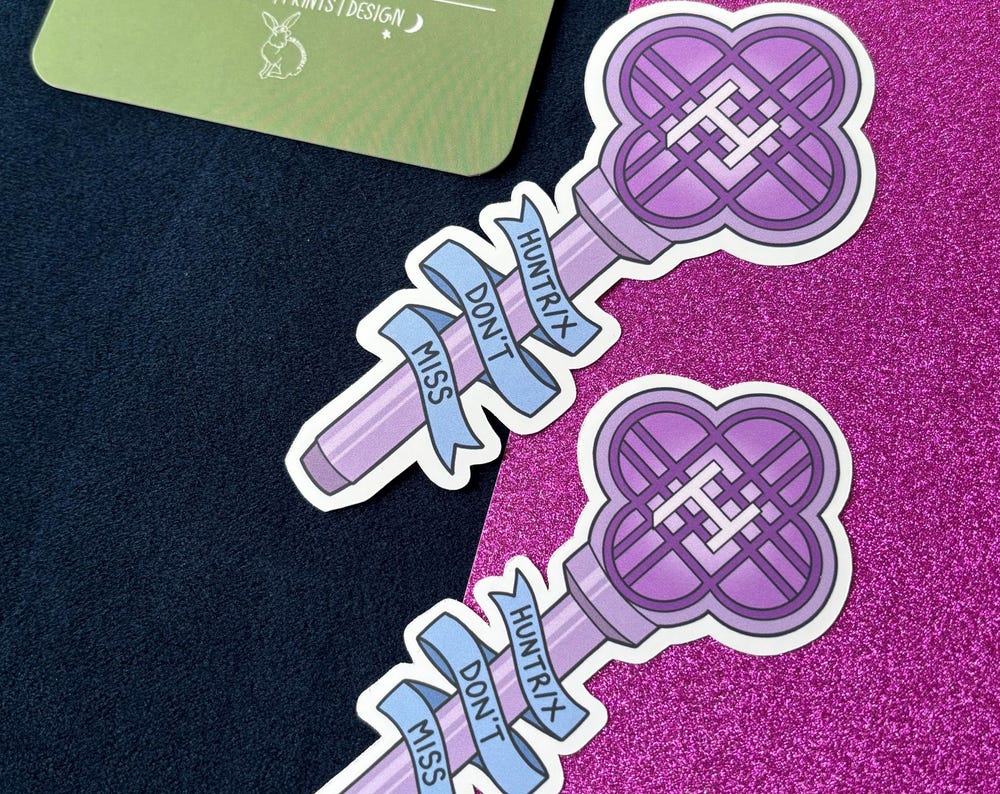 HUNTR/X Kpop Lightstick Vinyl Sticker