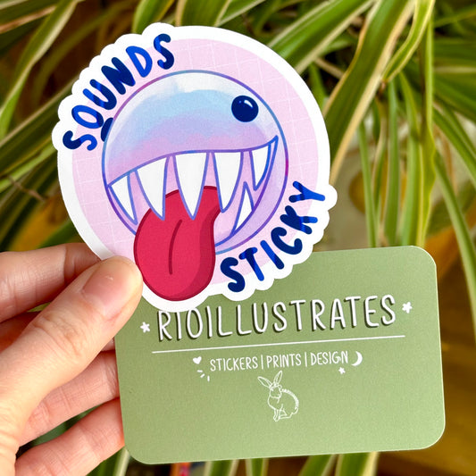 Bubble 'Sounds Sticky' TADC Vinyl Sticker
